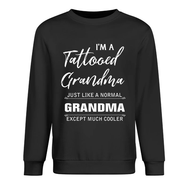 Grandma tatouée et cool Homme Sweat-shirt à enfiler