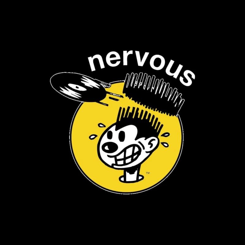 THE NERVOUS RECORDS Throw Pillow