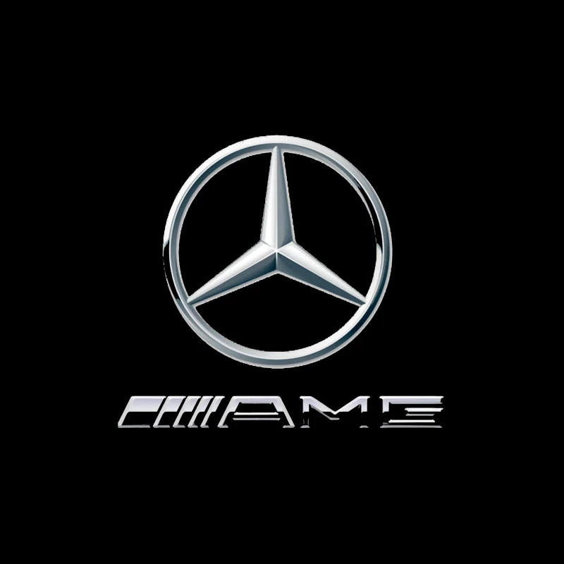 Mercedes-Benz AMG Logo - Premium German Automotive Brand Symbol Tapestry