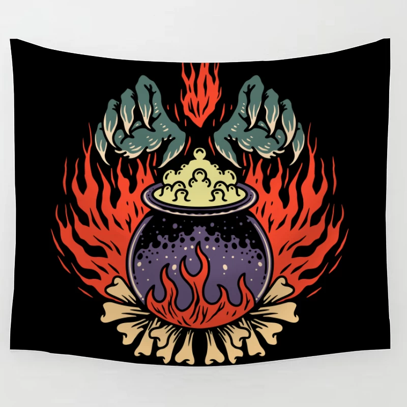 Cauldron of Flames Tapestry