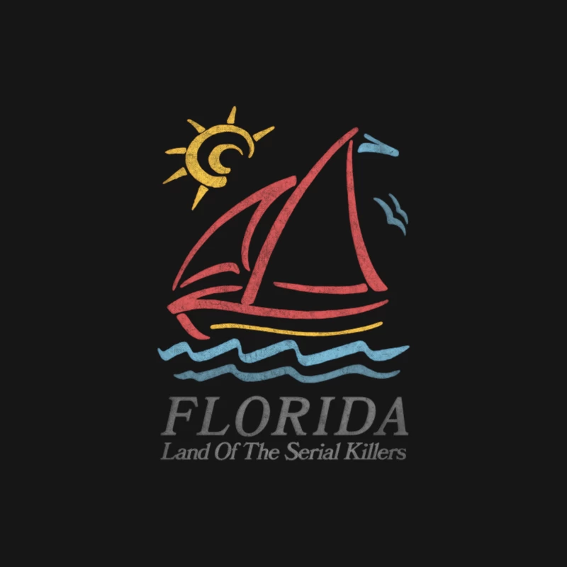 Florida - Land Of The Serial Killers  Vintage Look Design Female Long Sleeve T-Shirt