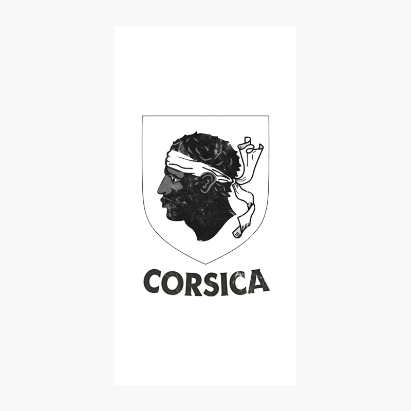 Corsica ---- Vintage Style Crest Design iPhone Case