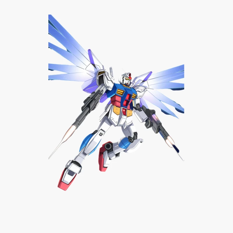 Winged Gundam Mecha Robot from Anime Sci-Fi Series Cotton Tote Bag
