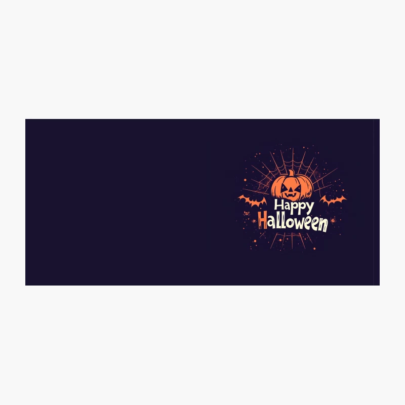 Spooky Halloween Graphic with Jack-o-Lantern and Bats Coffee Mug