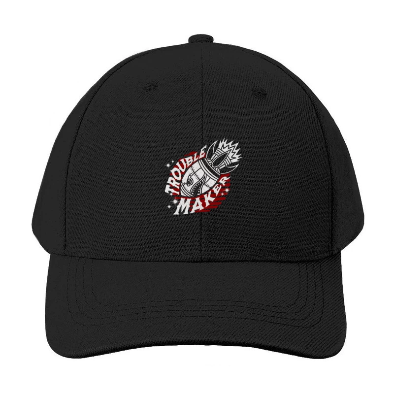 Fairy Tail Anime Guild Symbol in Red and White Baseball Cap