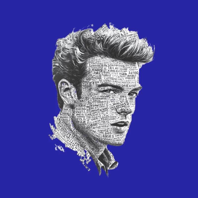 Typographic Portrait of 1950s Icon Male Tank Top