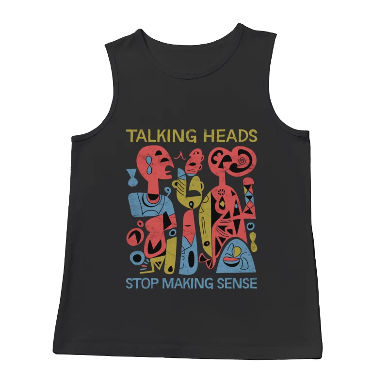 Talking Heads "Stop Making Sense" Abstract Album Art Male Tank Top