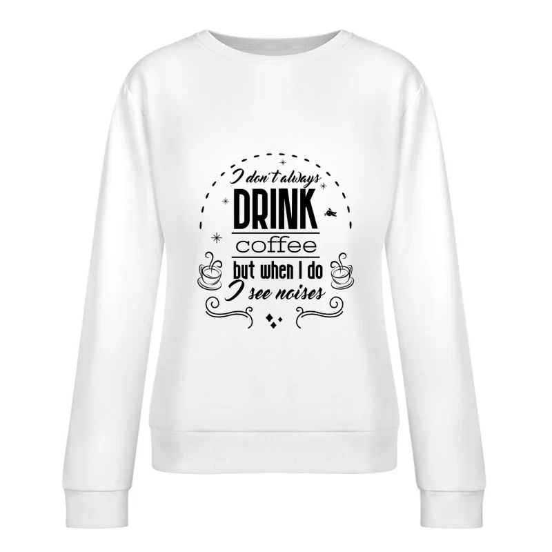 Paysage floral minimaliste Femme Sweat-shirt à enfiler