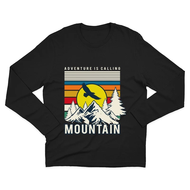 Abenteuer auf dem Berg Herren Langarm T-Shirt