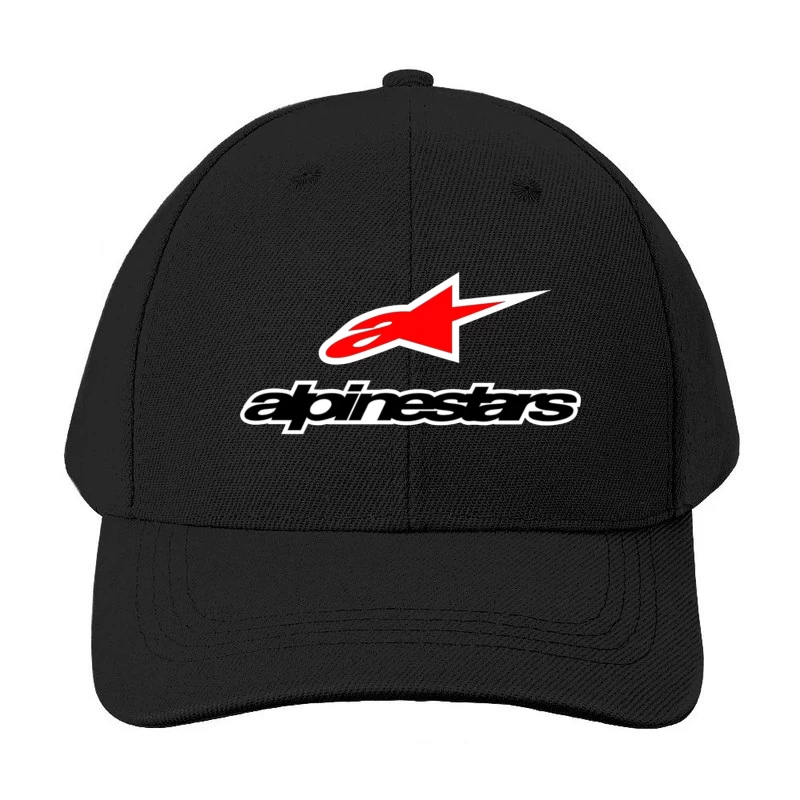 Alpinestars Motorsport Brand Logo with Red Star Design Baseball Cap