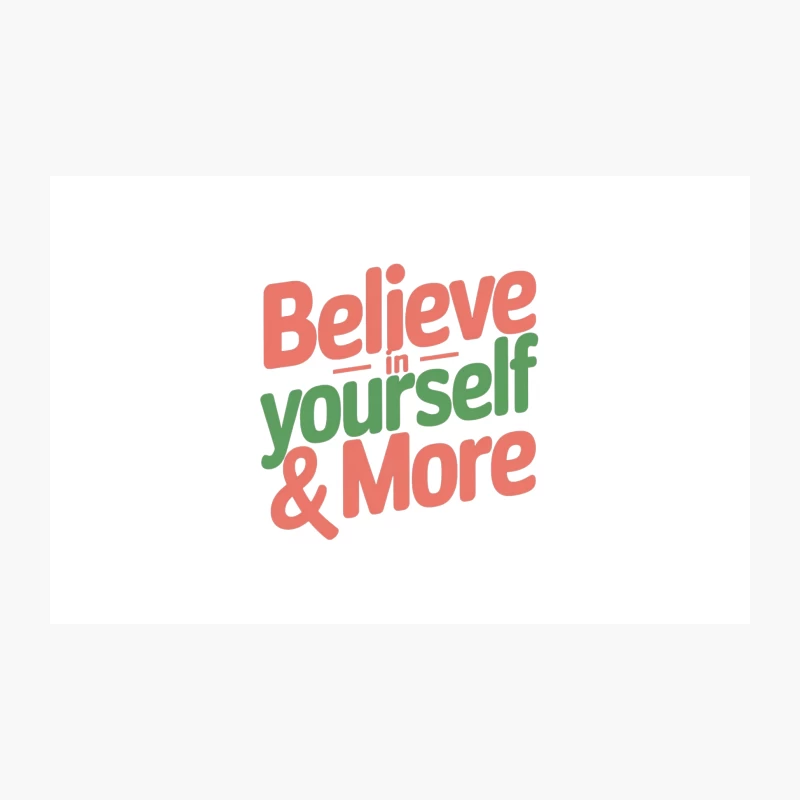 Colorful Inspirational Typography: Believe in Yourself & More Travel Mug