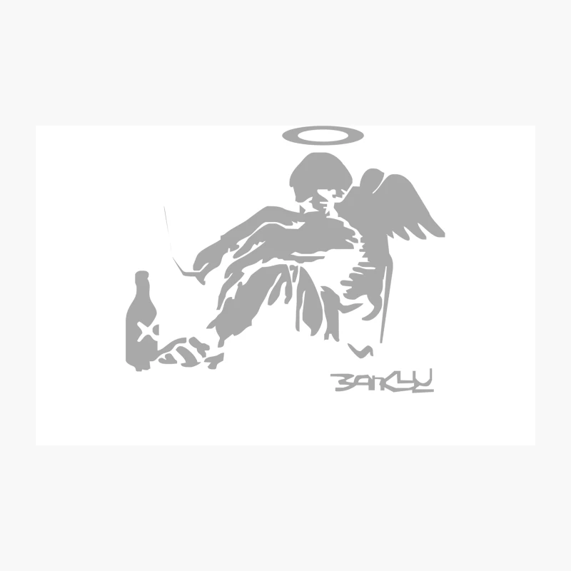 Banksy Fallen Angel Travel Mug