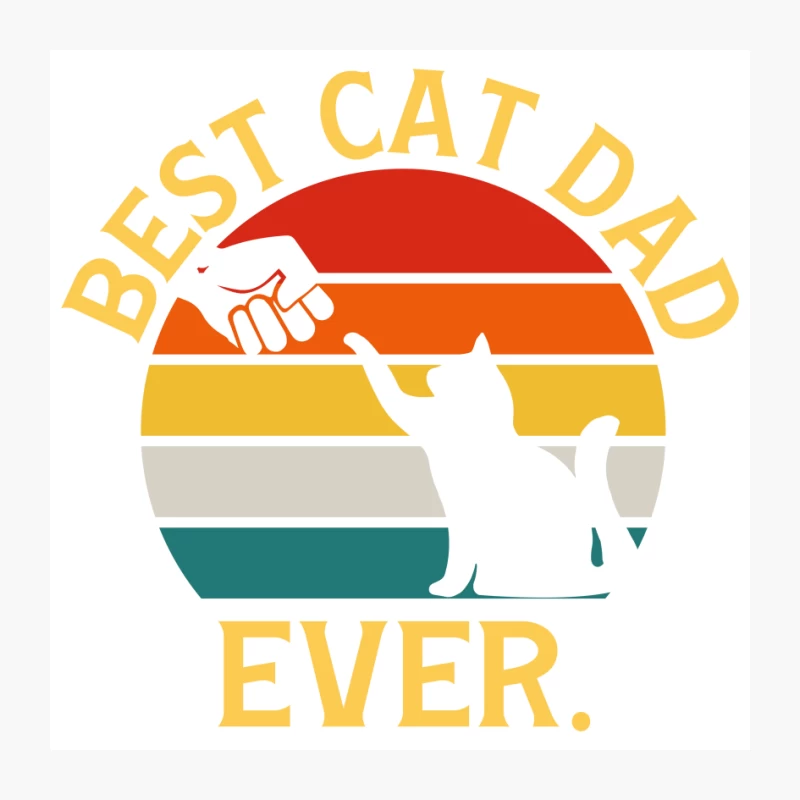 Best Cat Dad Ever Pin
