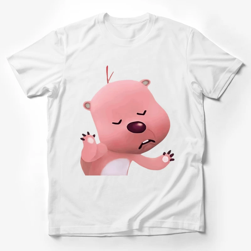 Schlafender rosa Bär Herren T-Shirt