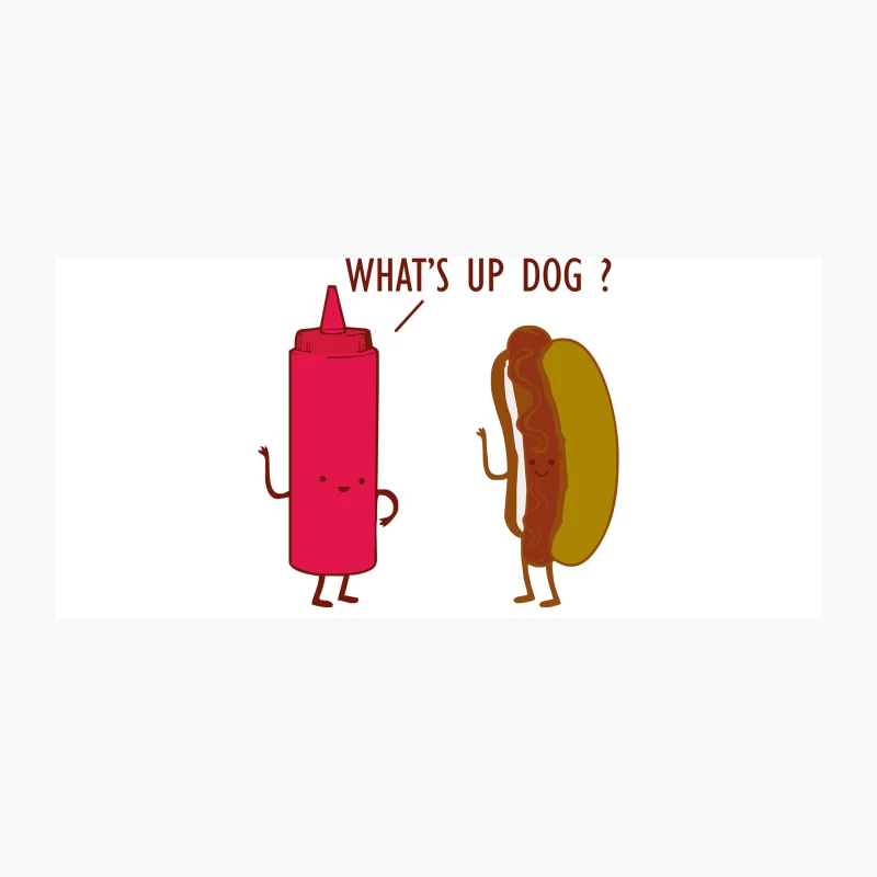 What Up Dog Ketchup Hot Dog Coffee Mug