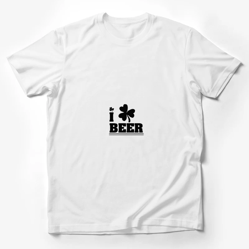 Design de trèfle amoureux de la bière Homme T-Shirt