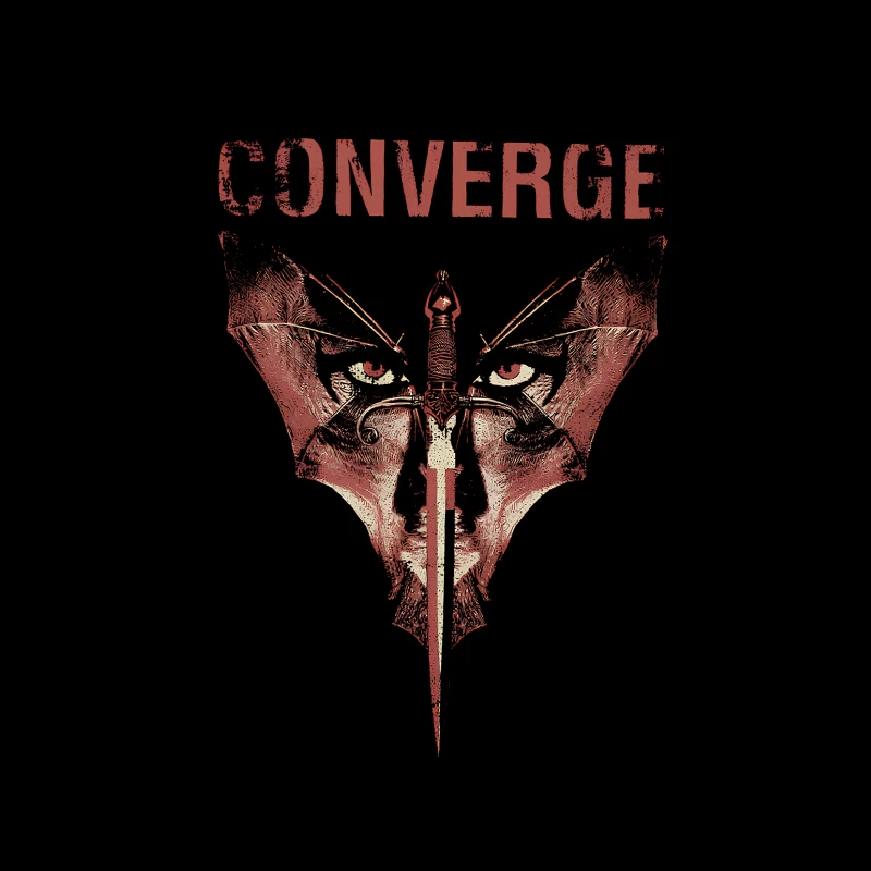 Converge Bats Throw Pillow