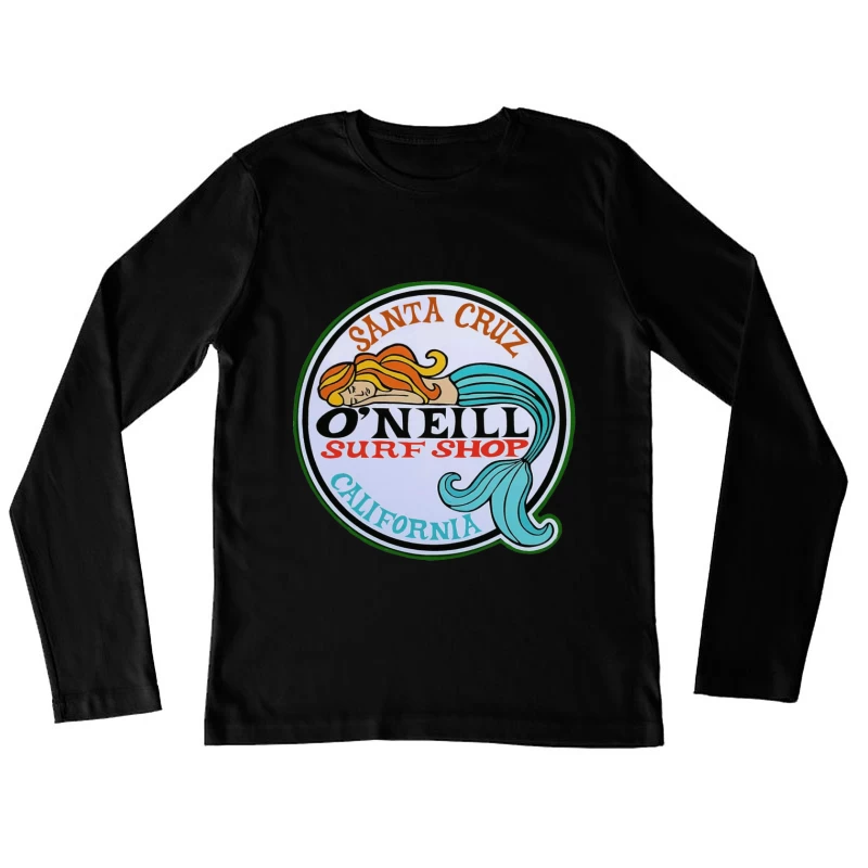 Vintage O'Neill Surf Shop Logo from Santa Cruz, California Female Long Sleeve T-Shirt