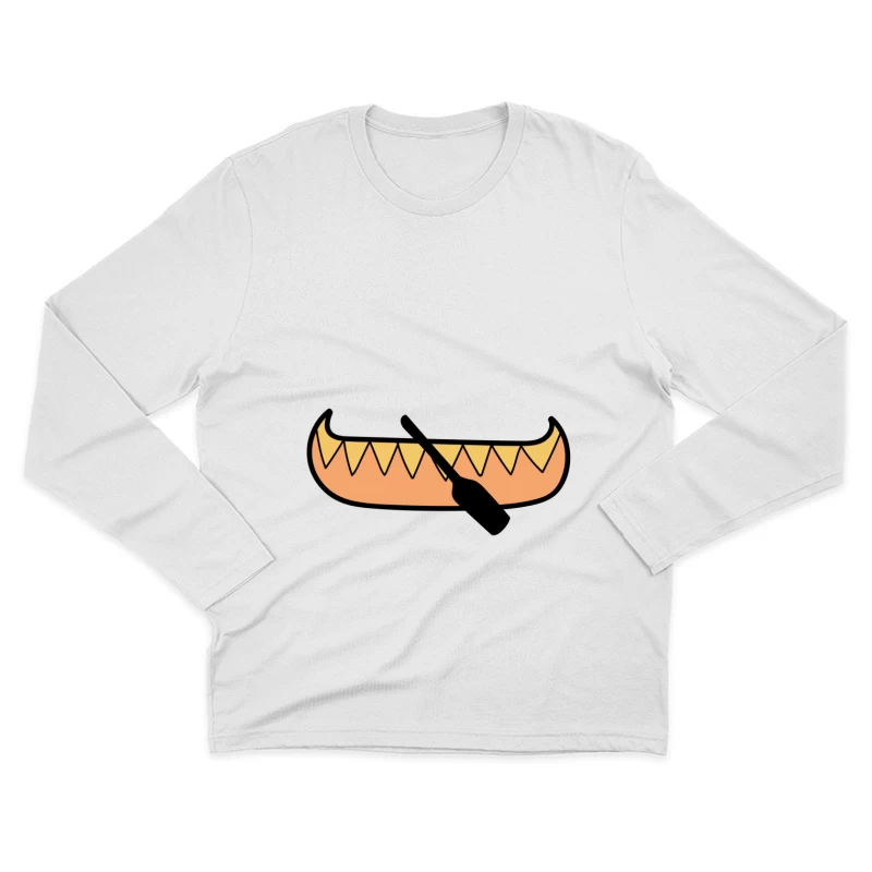 Canoë avec pagaie Homme Manches Longues T-Shirt