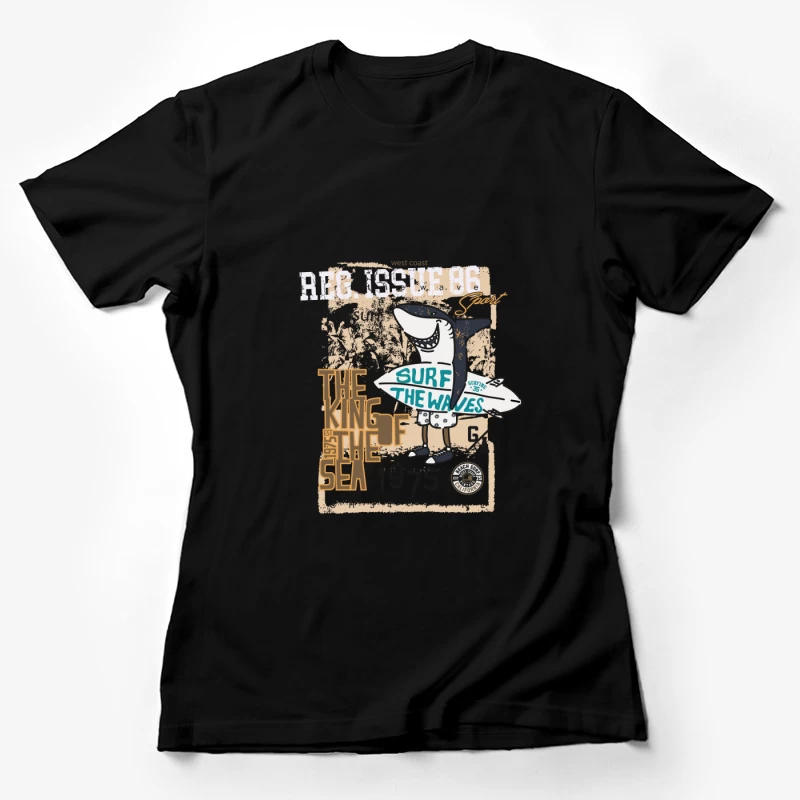 König der Wellen-Surfmode Damen T-Shirt