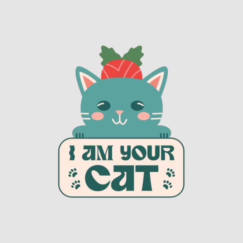Carte de Chat Mignon Femme Sweat à capuche