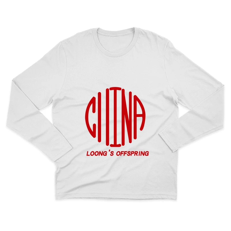China Loong's Offspring Logo Design Male Long Sleeve T-Shirt