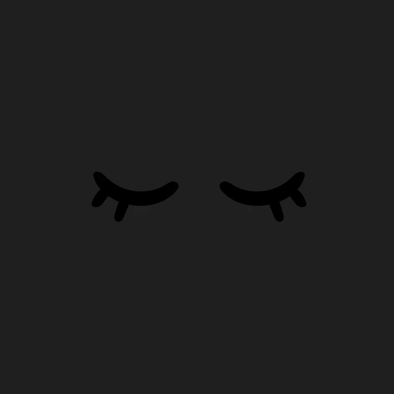 Yeux fermés minimalistes Homme Débardeur