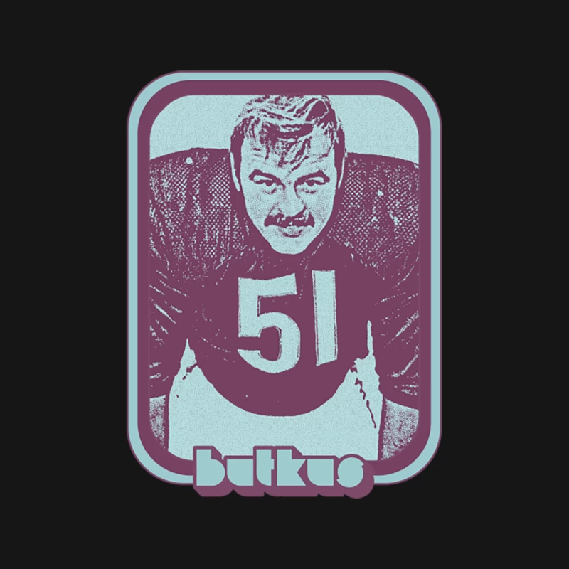 Dick Butkus  Retro Football Fan Art Design Mouse Pad