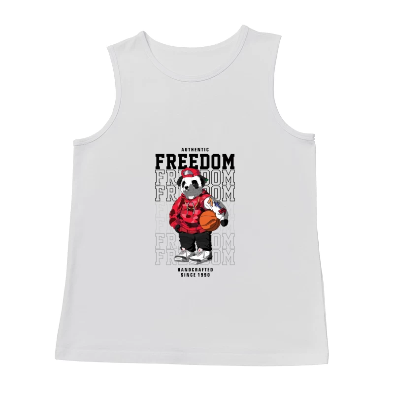 Cooler Panda mit Basketball-Style Herren Tanktops