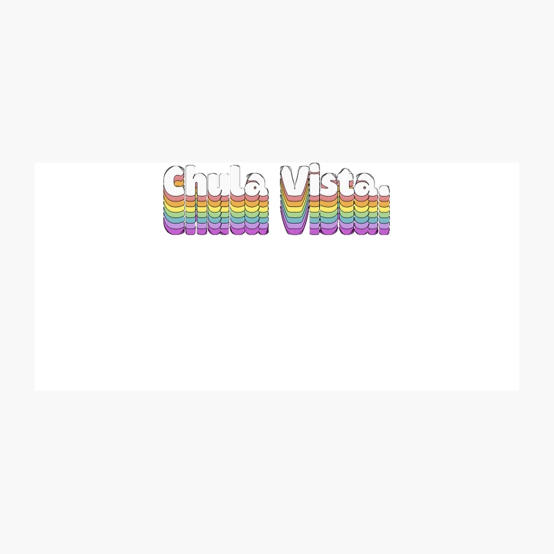 Chula Vista, CA  Retro Typography Design Coffee Mug