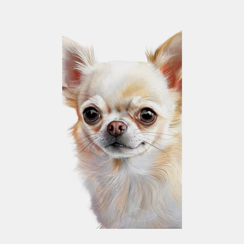 Adorable Chihuahua Portrait: Cute Small Breed Dog Male Tank Top