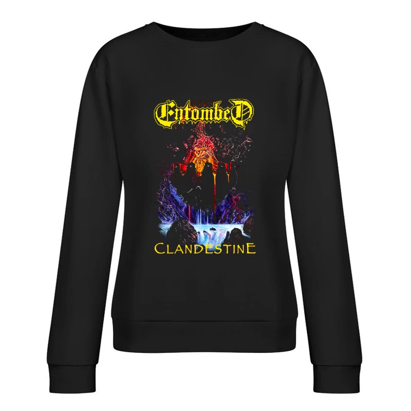 Entombed Clandestine Female Pullover Sweatshirt