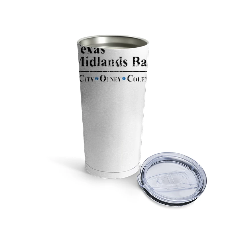 Texas Midlands Bank distressed Travel Mug