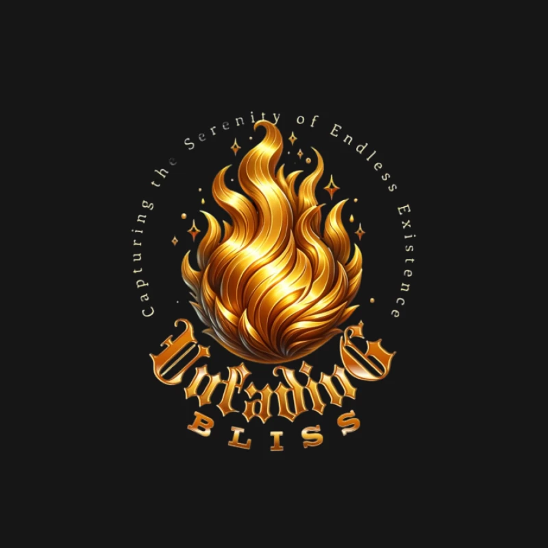 Flammes Dorées de Sérénité Femme Manches Longues T-Shirt