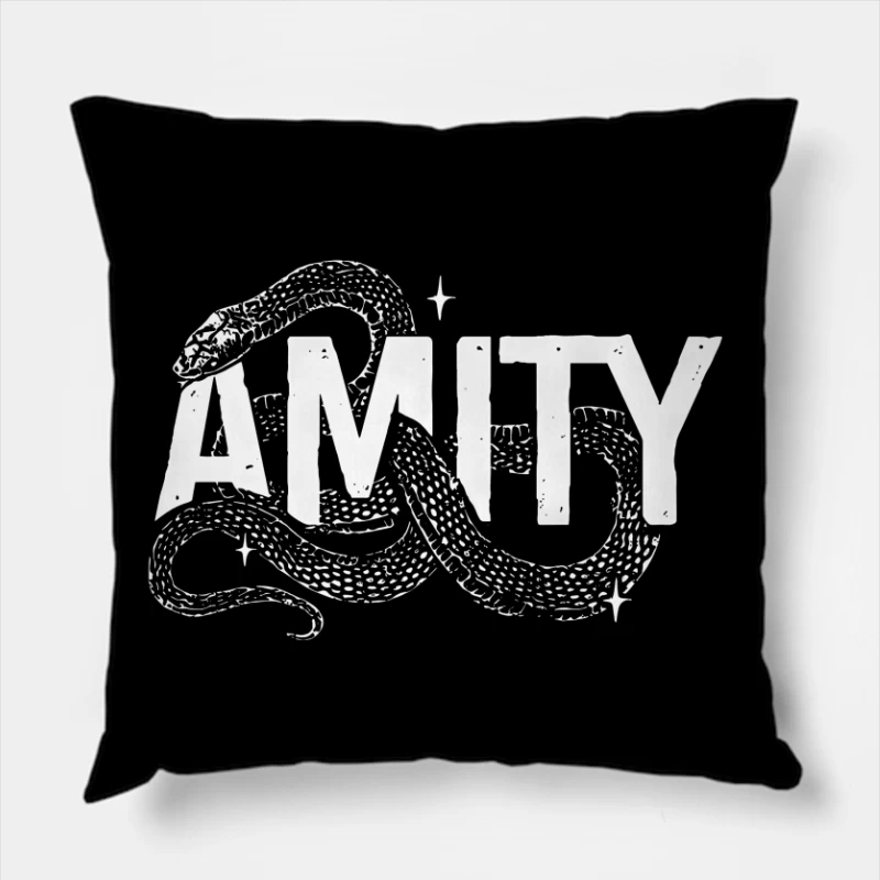 The Amity Affliction Snake Throw Pillow