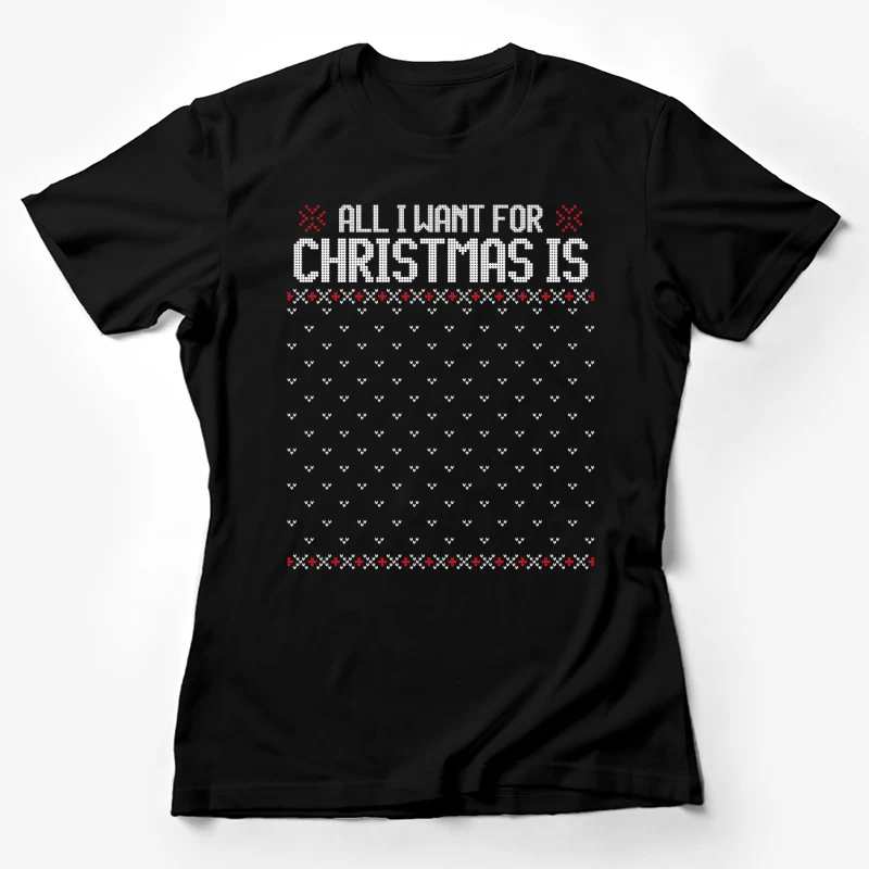 Pull de Noël avec texte humoristique Femme T-Shirt