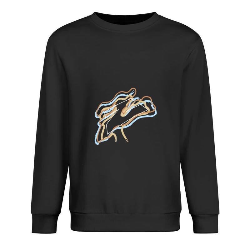 Abstrakte Formen und Linien Herren Pullover Sweatshirt