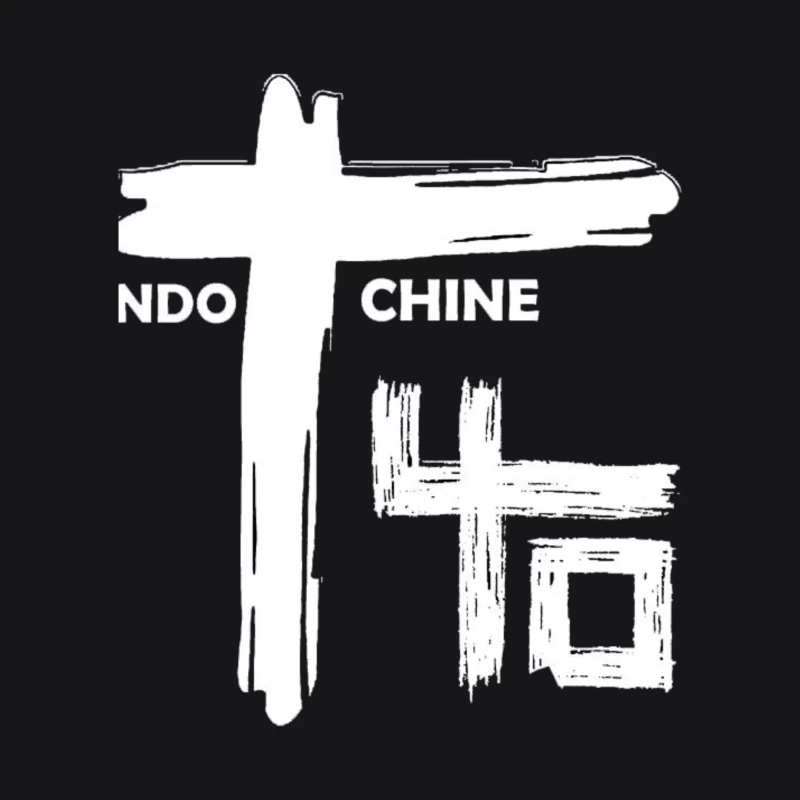 Indochine logo Male Pullover Hoodie