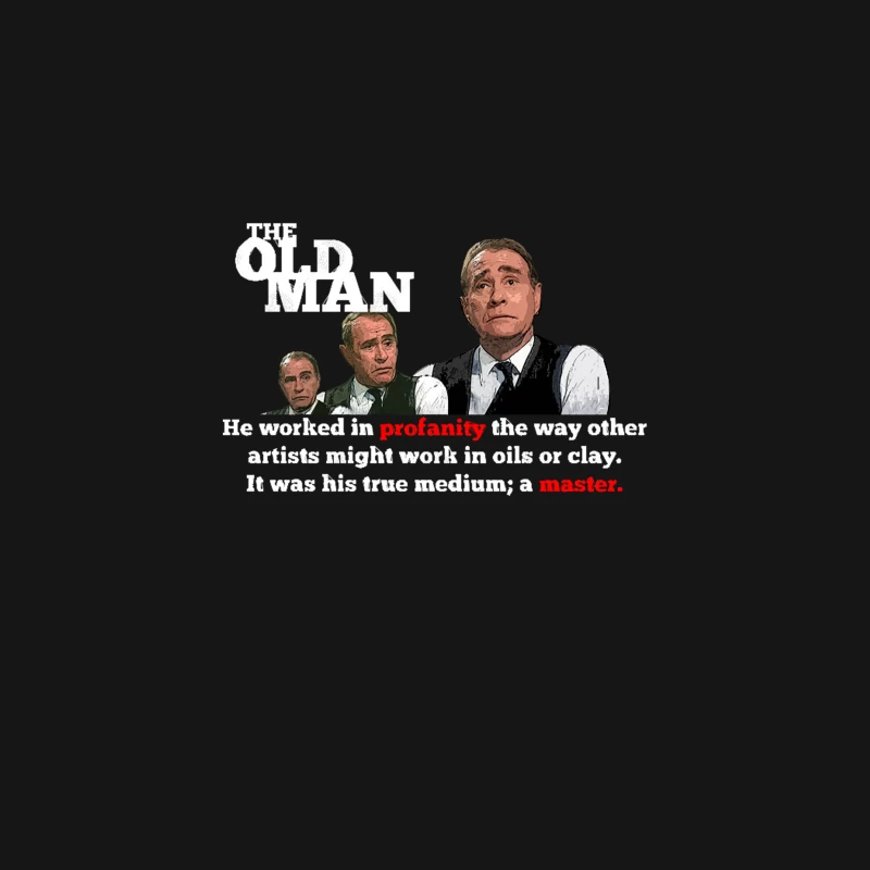 The Old Man, master of Profanity Desk Mat