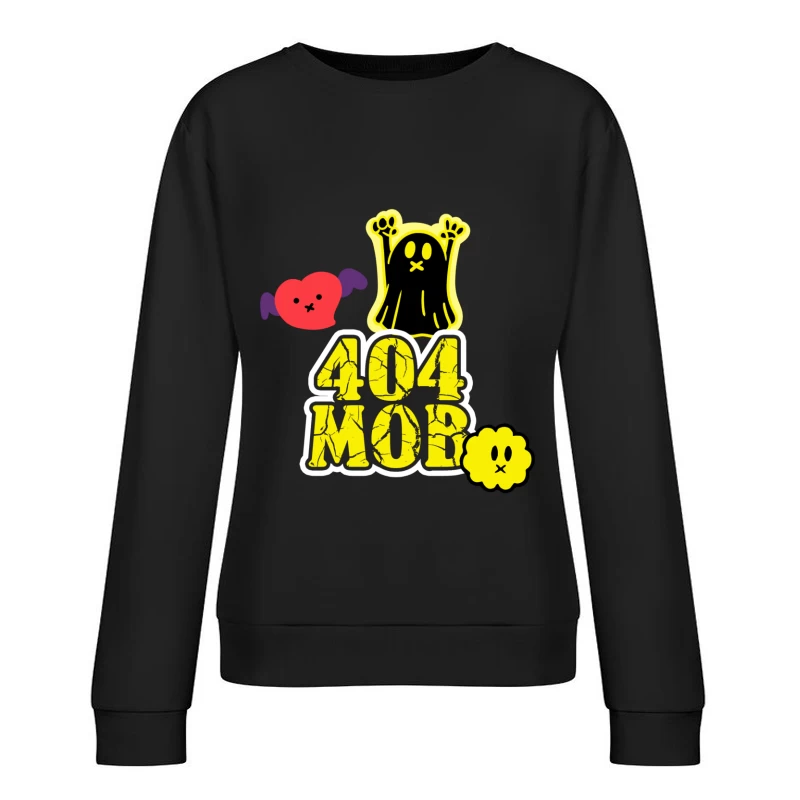 404 MOB Geisterherz Emblem Damen Pullover Sweatshirt