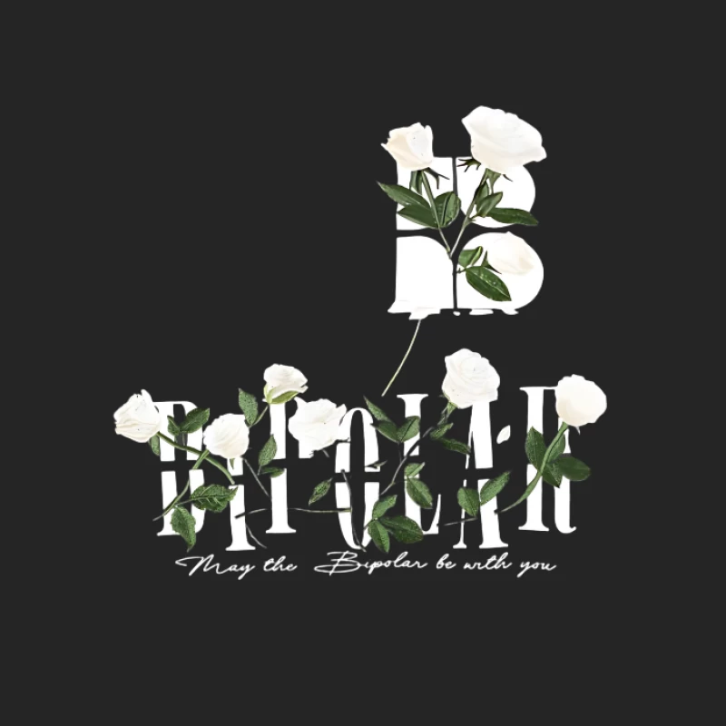 Graphiques de roses blanches avec texte Femme Sweat-shirt à enfiler
