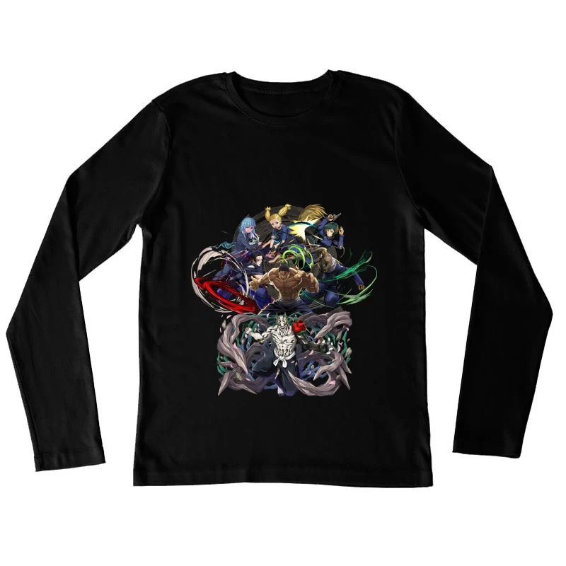 Les combattants se rassemblent contre le méchant Damen Langarm T-Shirt