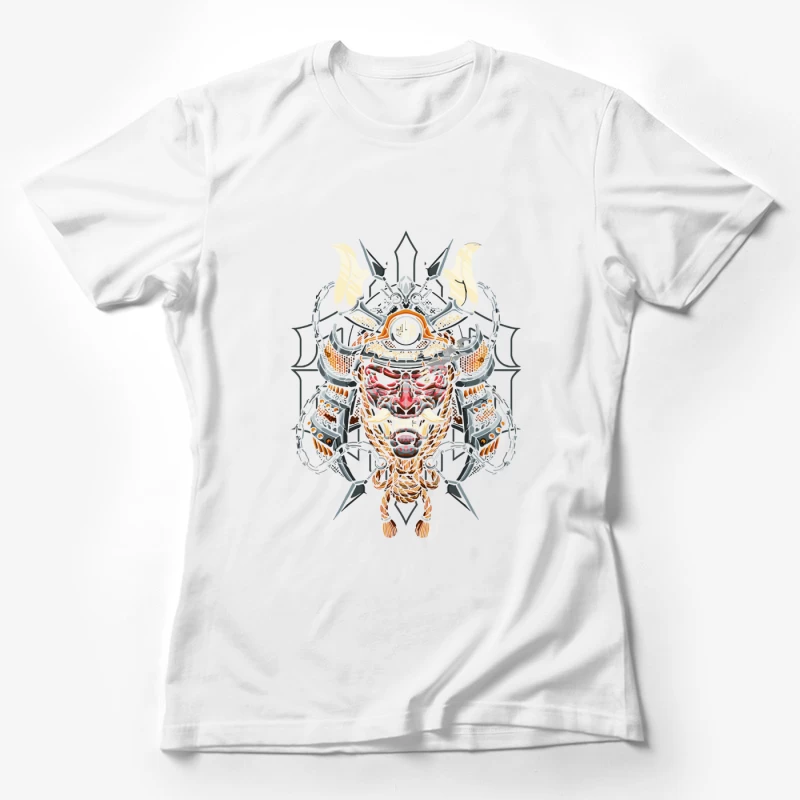 Viking Warrior Pixel Art Female T-Shirt