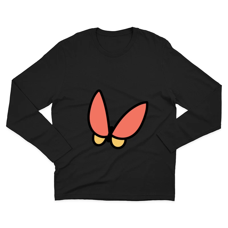 Papillon stylisé rouge Homme Manches Longues T-Shirt