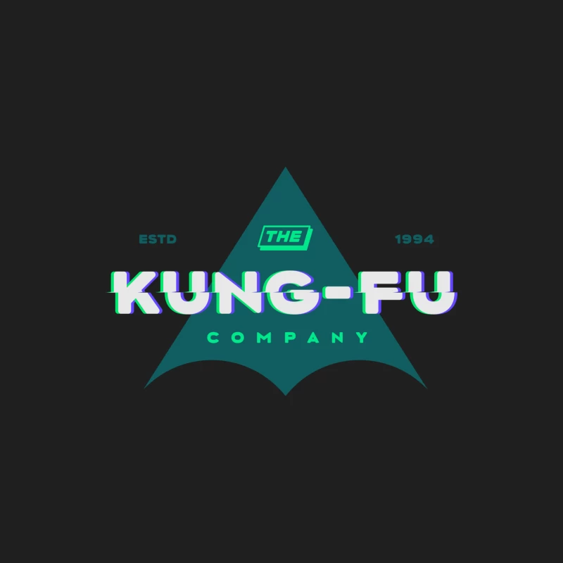 Kung-Fu Logo mit Retro-Elementen Herren Tanktops