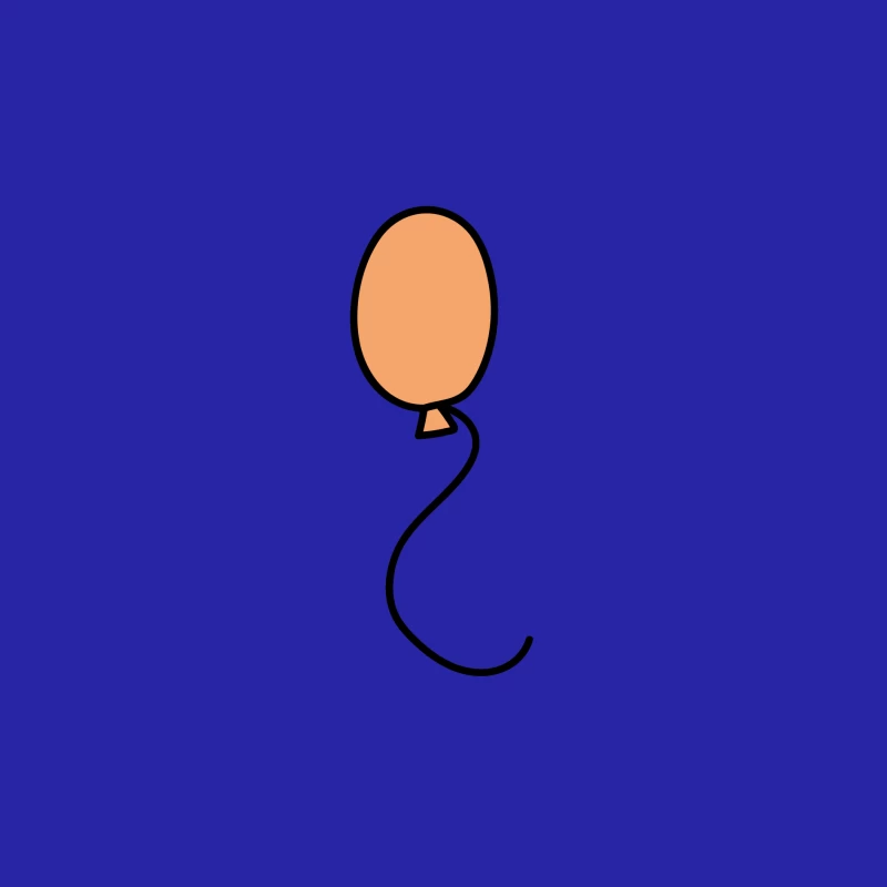 Ballon orange avec ficelle noire Homme Débardeur