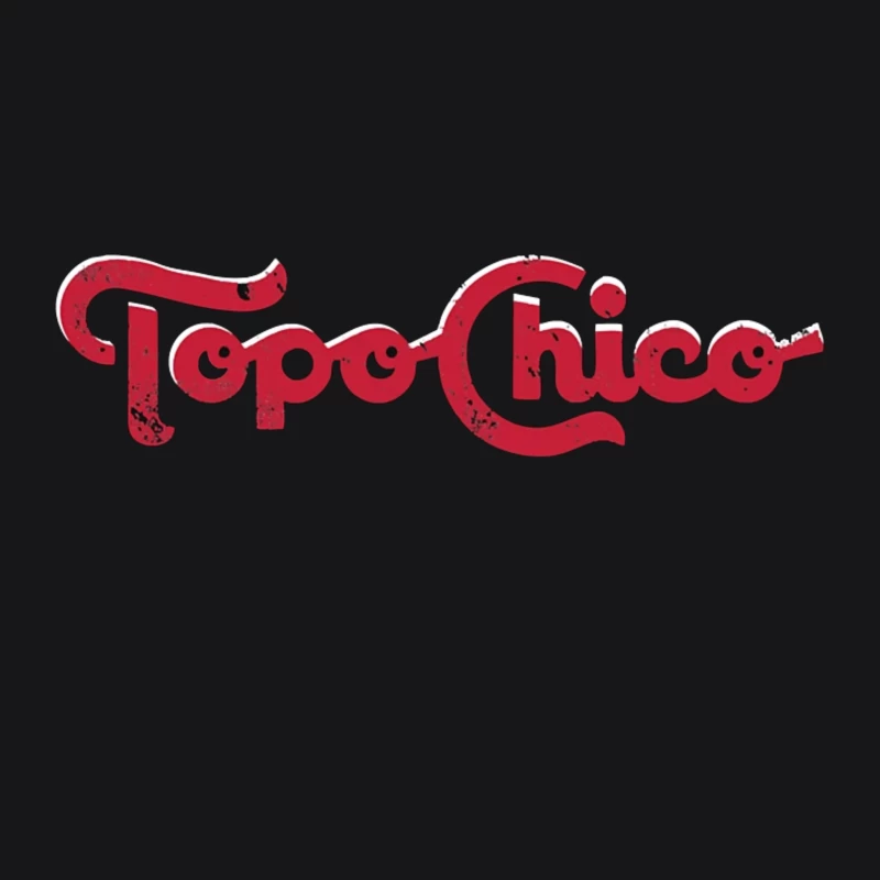 Vintage Topo Chico Red Logo Design Male Pullover Hoodie