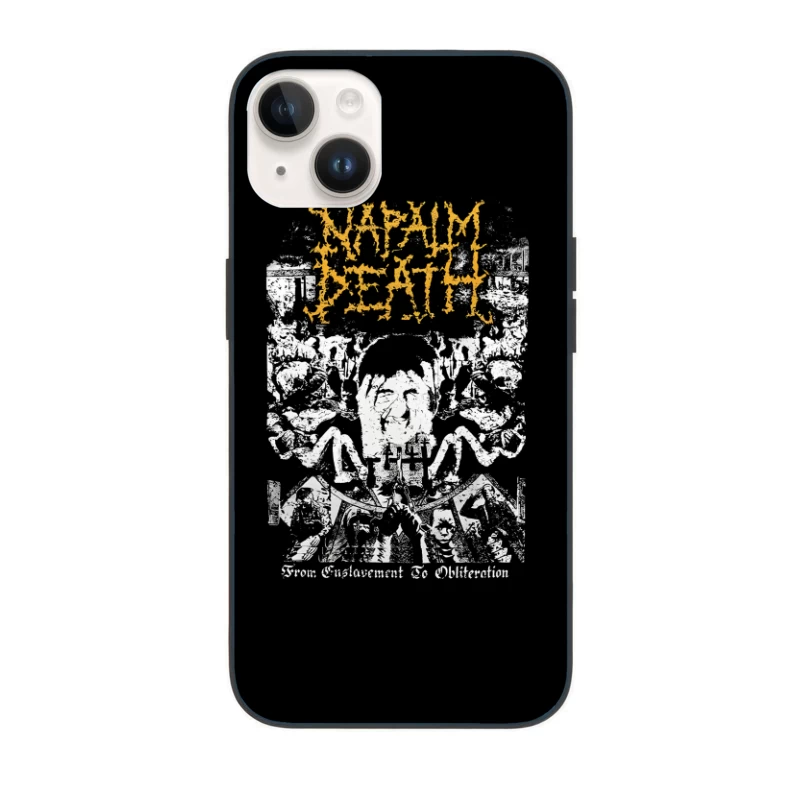 Napalm Death From Enslavement to Obliteration iPhone Case