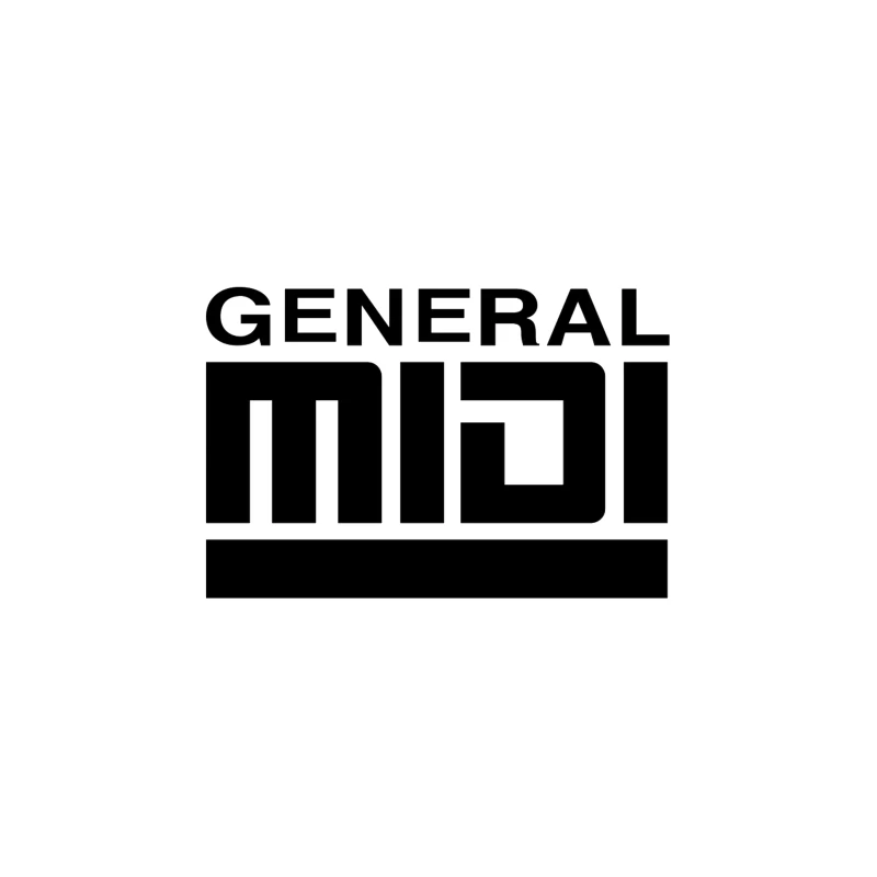 General MIDI Digital Audio Technology Logo Desk Mat