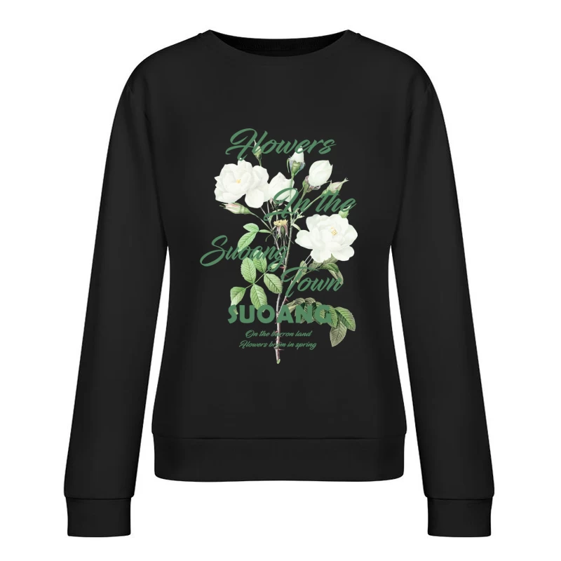 Blumen im Suoang Town Damen Pullover Sweatshirt